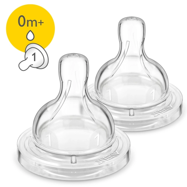 Philips Avent smoczki do butelek Classic+, Anti-colic 0m+ noworodek