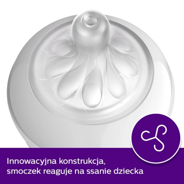 Philips Avent Natural Response smoczek do butelki 1m+ średni wypływ