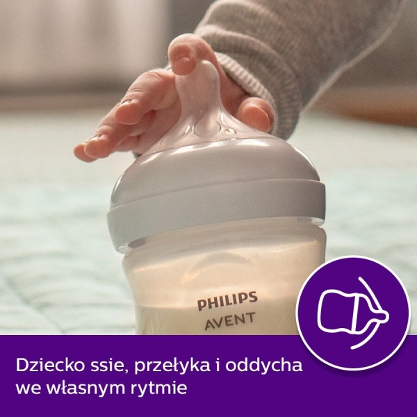 Philips Avent Natural Response smoczek do butelki 3m+ średni wypływ