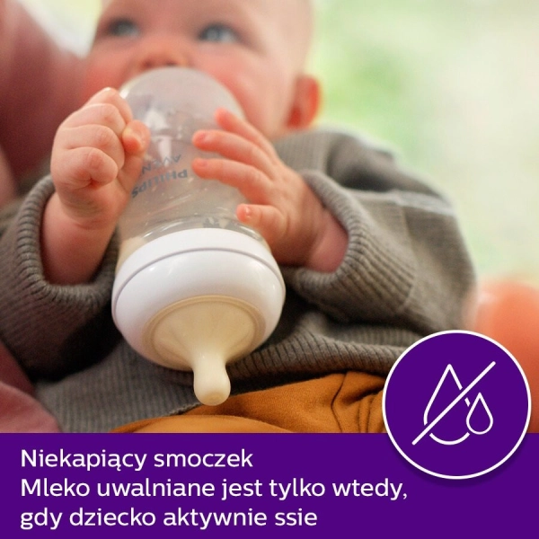 Philips Avent Natural Response smoczek do butelki 0m+ wolny wypływ