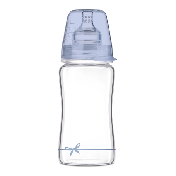Lovi butelka szklana Diamond Glass 250 ml Baby Shower Boy